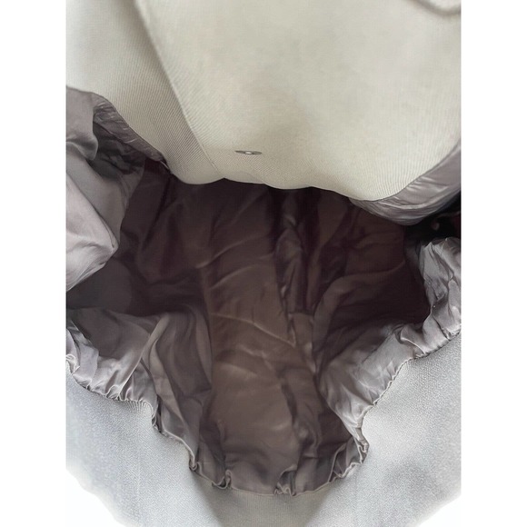 Aritzia Wilfred Womens POUSSIN BOMBER Jacket Concrete Beige Casual Lightweight - Picture 8 of 12